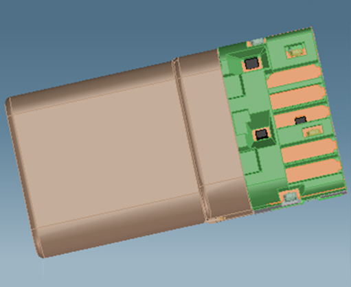 USB C TYPE 焊线式3.0公头（冲压壳）